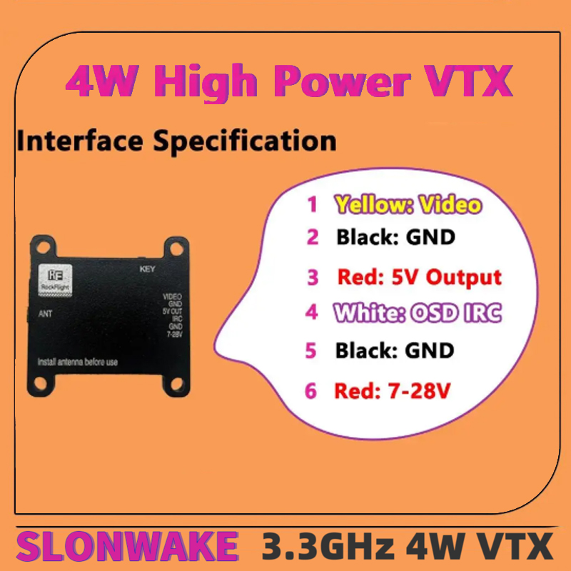 SLONWAKE FPV 3.3G 16CH 4000mW  – Drone Antenna Bewertung und Preis